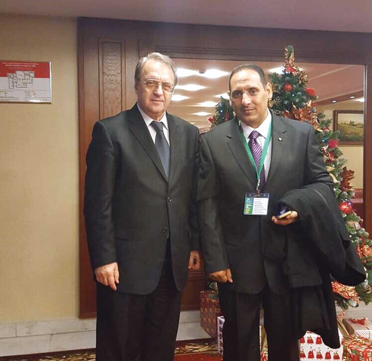 ميخائيل بوغدانوف والزميل اسامة ابو السعود ﻿