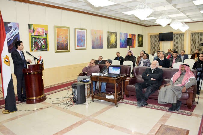 دنبيل بهجت خلال كلمته امام الحضور ريليش كومار