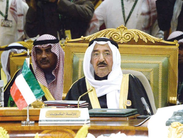 صاحب السمو الامير الشيخ صباح الاحمد مترئسا وفد الكويت﻿