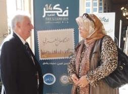 دهنري العويط مع الزميلة هناء السيد