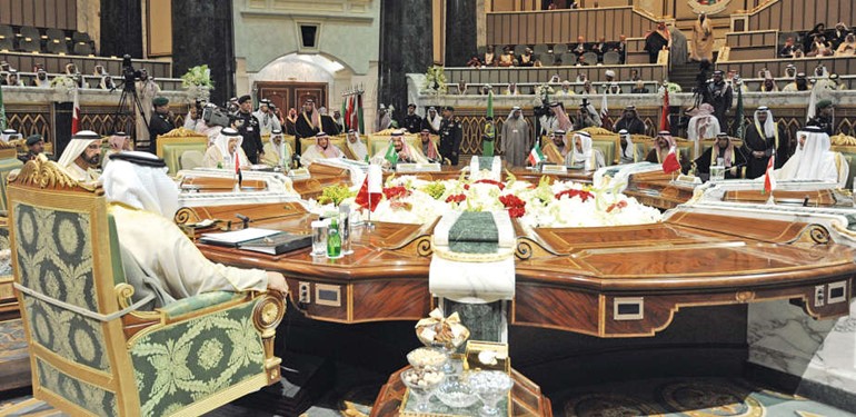 الجلسة الختامية للدورة السادسة والثلاثين للمجلس الاعلى لمجلس التعاون لدول الخليج العربية في قصر الدرعية بالرياض افپ