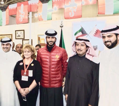  السفير الشيخ عزام الصباح والشيخ ناصر بن حمد ال خليفة ﻿
