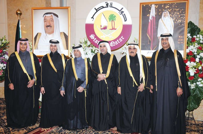 الشيخ فيصل السعود مهنئا السفير القطري 