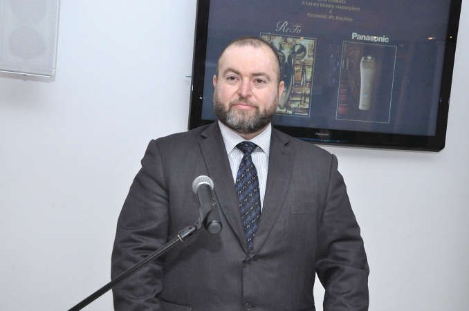 عمر مسوح متحدثا للحضور