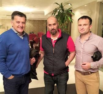 بوريس بونياك وبيتر ديكيتش لحظة وصولهما﻿