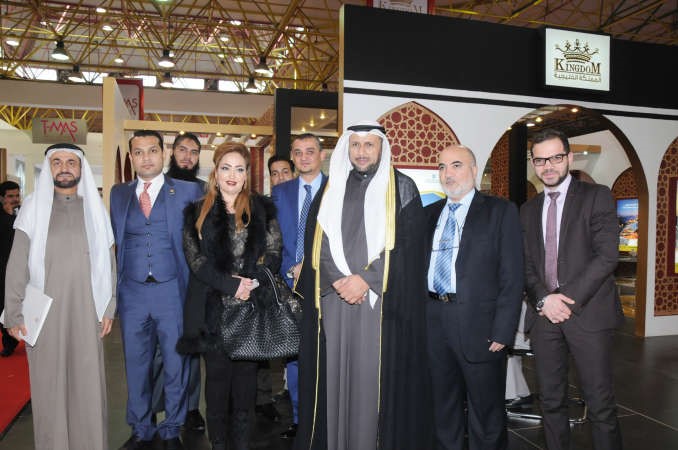 داخل جناح شركة المملكة الخليجية 