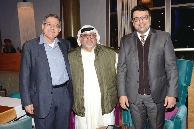 كريم بيطار وخليل قبازرد وقيس الشطي