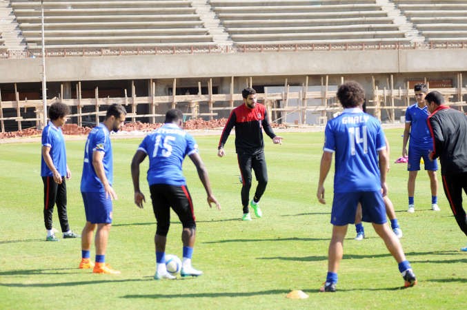 لاعبو الاهلي في التدريبات الاخيرة