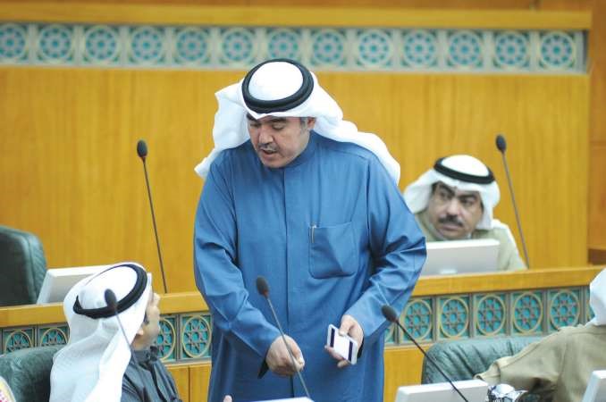 محمد البراك اثناء جلسة امس﻿