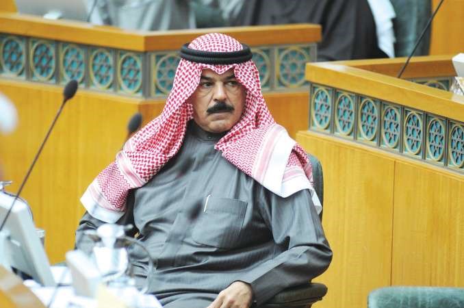 الشيخ محمد الخالد خلال الجلسة
