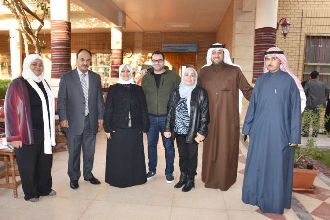 هند الصبيح مع الصحافيين المعتمدين في وزارة الشؤون 