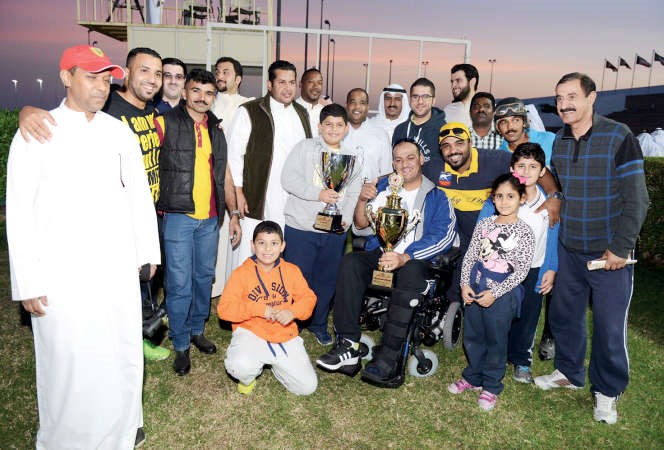 الشيخ عبدالله السلمان والشيخ صباح المبارك مع عشاق اسطبل النشاما﻿