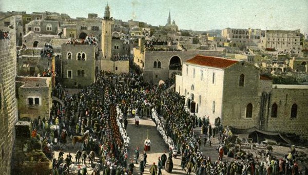 حجاج في بيت لحم عام 1850