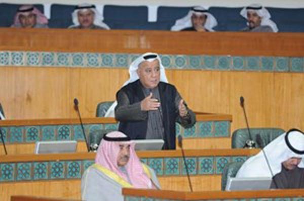 النائب الراحل نبيل الفضل في اخر مرافعة له في مجلس الامة امس ﻿