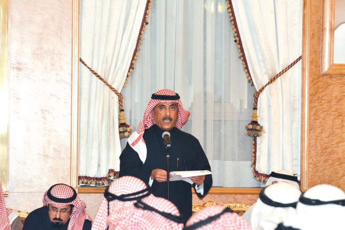 عادل الطخيم يلقي كلمةخلال اللقاء