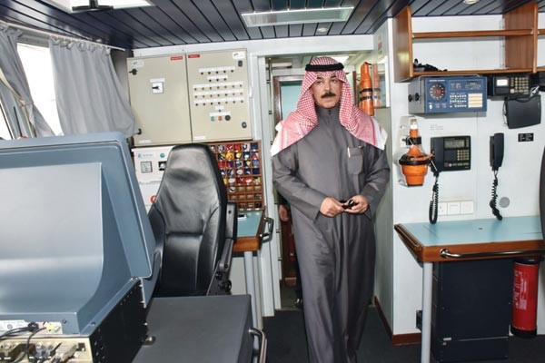 الشيخ محمد الخالد تفقد الادارة العامة لخفر السواحل وشدد على اهمية منع التسلل والتهريب ورصد الاهداف المشبوهة