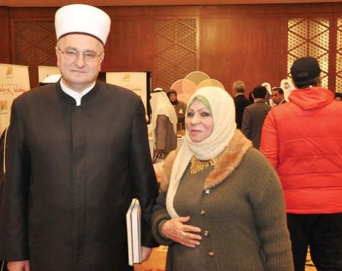 مفتي كرواتيا مع الزميلة ليلى الشافعي		احمد علي﻿