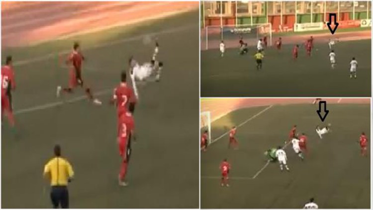 بالفيديو.. لاعب لبناني شاب يسجل هدفاً أكروباتياً عالمياً! 