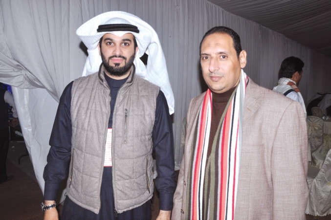 يوسف الكندري والزميل اسامة ابو السعود 