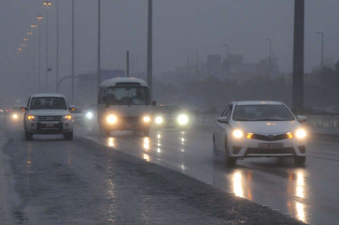 رؤية متدنية بسبب الامطار والغيوم محمد خلوصي