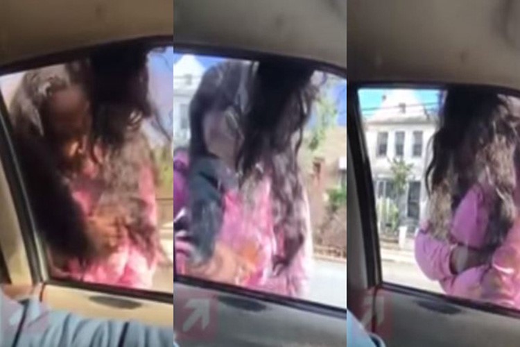 بالفيديو.. اغلق النافذة على شعر صديقته الطويل ثم انطلق بسيارته يجرها من شعرها! 