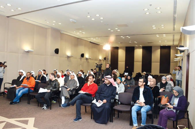 جانب من جمهور المحاضرة﻿