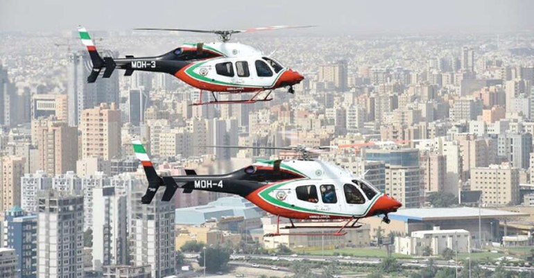 طائرات الاسعاف خلال نقل بعض الحالات