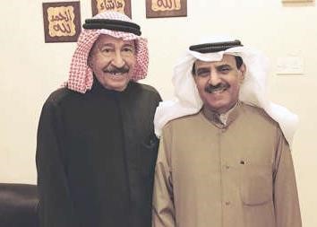  المطرب القدير عبدالكريم عبدالقادر مع الشاعر المخضرم ناشي الحربي﻿