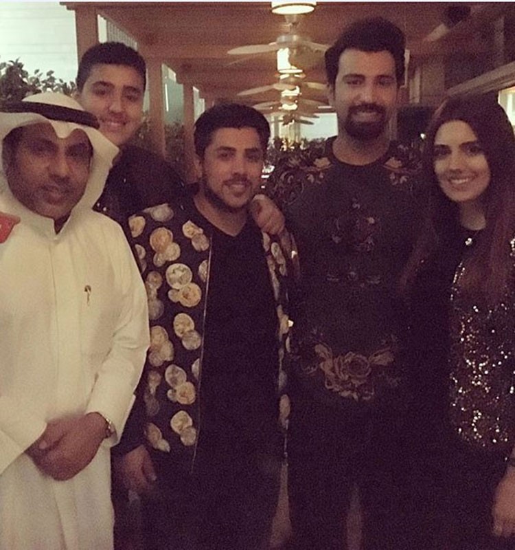 هيا وفؤاد يحتفلان بعيد ميلاد فهد باسم 