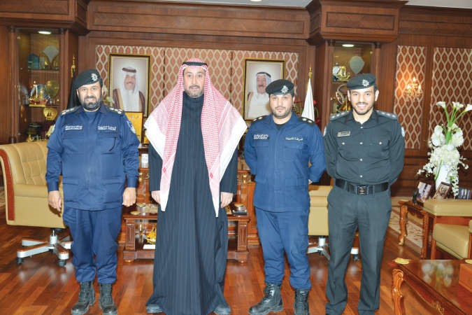 الشيخ فيصل الحمود والعميد عبدالله العجمي ﻿