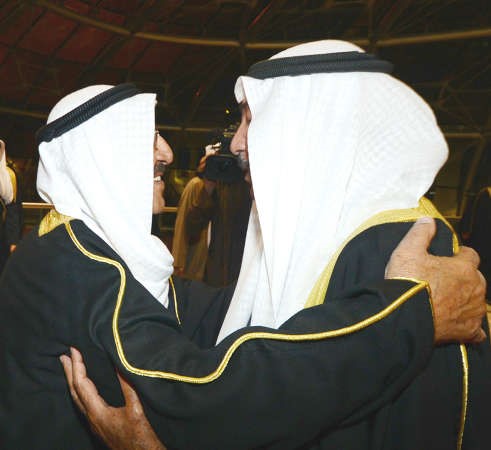 صاحب السمو الامير الشيخ صباح الاحمد وترحيب من الشيخ جابر العبدالله