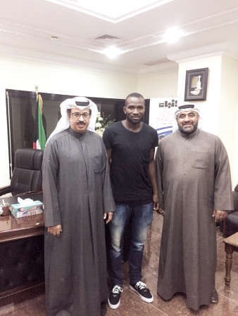 الكاميروني روجي تواندوبا مع دهام الشمري