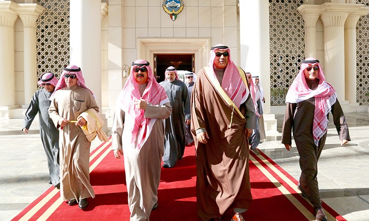 الشيخ صباح الخالد متوجها الى القاهرة