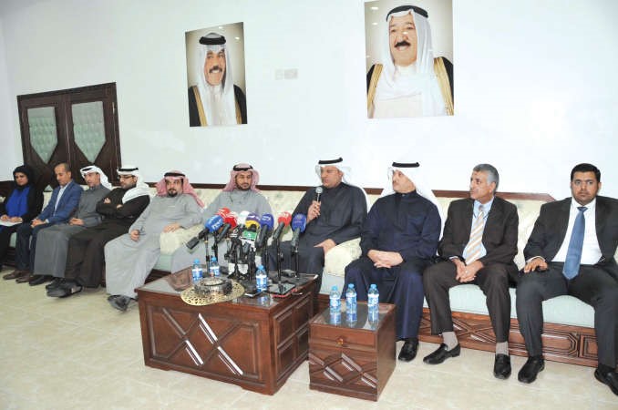 د علي العبيدي وعدد من القيادات الصحية خلال ديوانية الاطباء	 محمد هاشم﻿