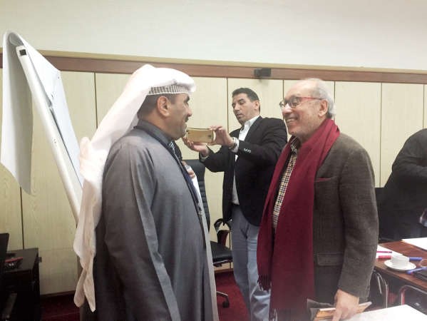  وفي حوار جانبي مع رئيس المركز الصحافي الزميل مفرح الشمري﻿