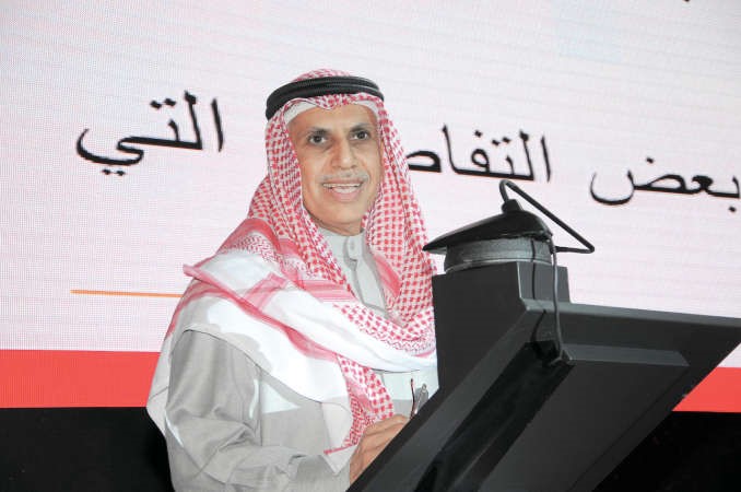 مبارك ناصر الساير ملقيا كلمته﻿