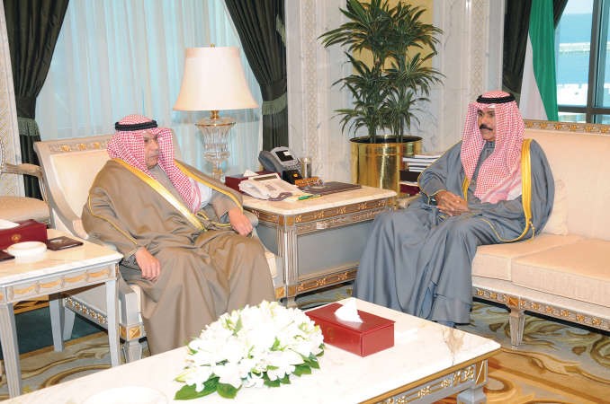 سمو ولي العهد مستقبلا الشيخ خالد الجراح