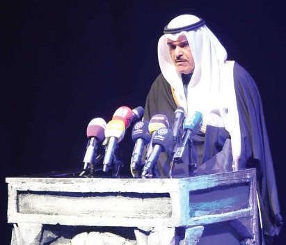 الشيخ سلمان الحمود ملقيا كلمة﻿