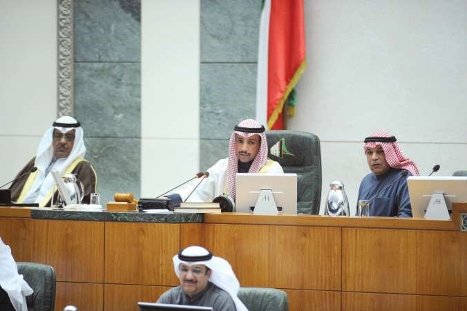 الرئيس الغانم والشيخ خالد الجراح ومبارك الخرينج هاني الشمري
