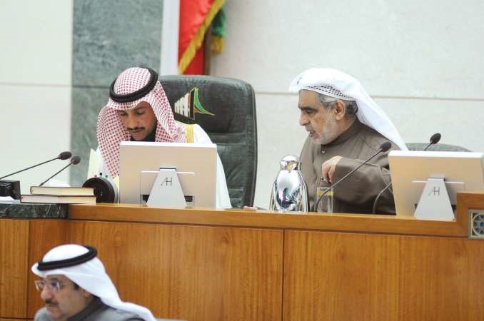 رئيس مجلس الامة مرزوق الغانم وعدنان عبدالصمد