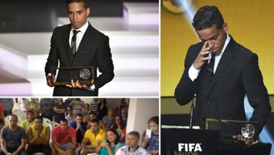 بالفيديو.. "فرحة هيستيرية" لعائلة البرازيلي المغمور صاحب "أفضل هدف"