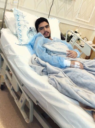 لاعب يد اليرموك حمد الشيخ في المستشفى 