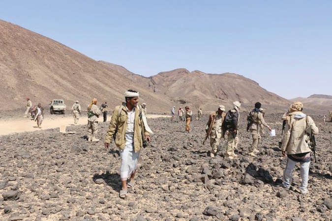عناصر المقاومة الشعبية في مارب﻿