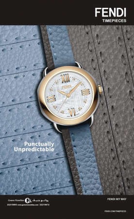 «FENDI TIMEPIECES» تعزز خاصية التغييرحسب الطلب من خلال ساعة SELLERIA المتميزة