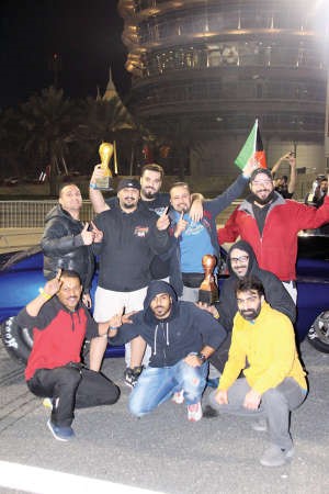 فرحة ابطال منتخب نادي السيارات بالفوز والمراكز الاولى