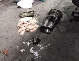 الحبوب بعد اكتشافها داخل الجير