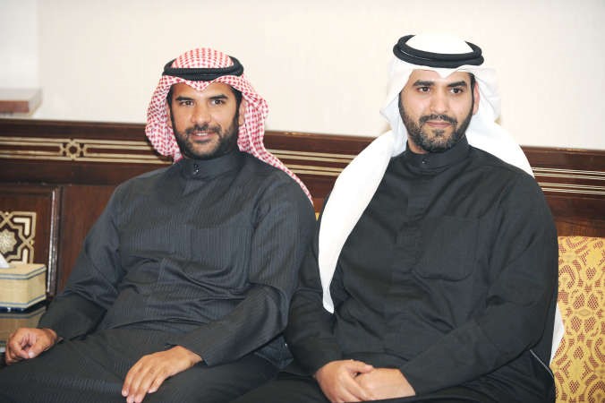 الشيخ علي الفواز دعيج الصباح والشيخ فيصل محمد محمد سلمان الصباح
