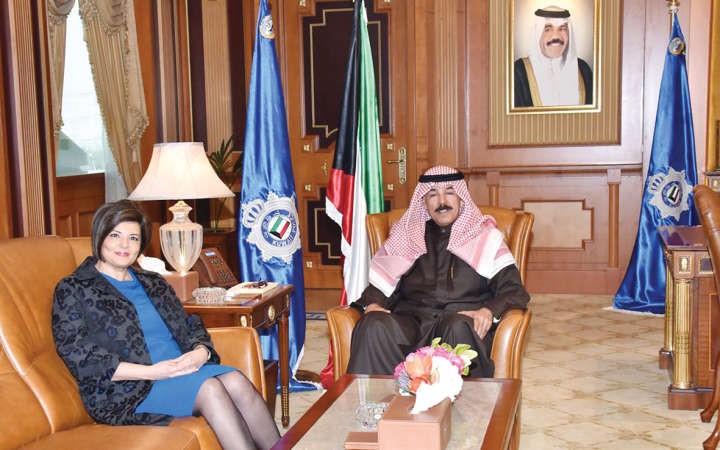 الشيخ محمد الخالد مستقبلا د اسيل العوضي﻿