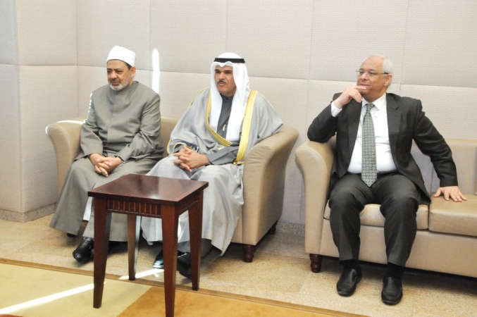 الحمود والطيب والسفير المصري ياسر عاطف 