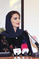 رئيسة اللجنة النسوية في الاتحاد الخليجي ندى الشيباني 